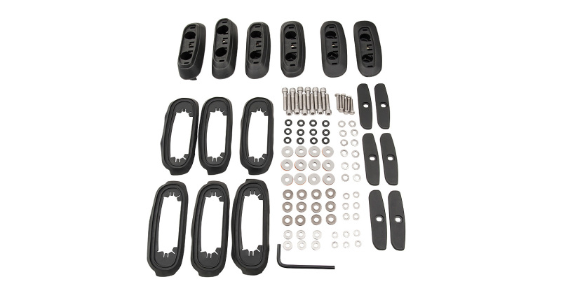 Rhino-Rack 08-21 Toyota Land Crusier RCP Base Kit (200 Series) - 6 pcs - RCP17-BK