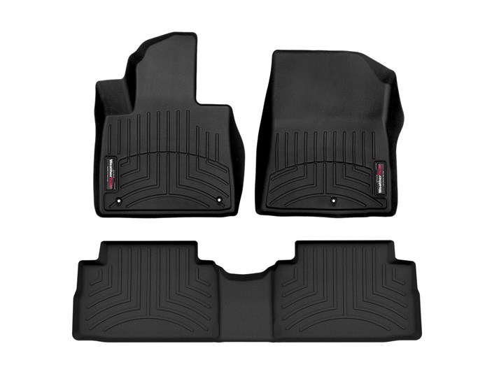 WeatherTech 21+ Hyundai Santa Fe Front & Rear FloorLiner - Black - 441656-1-2