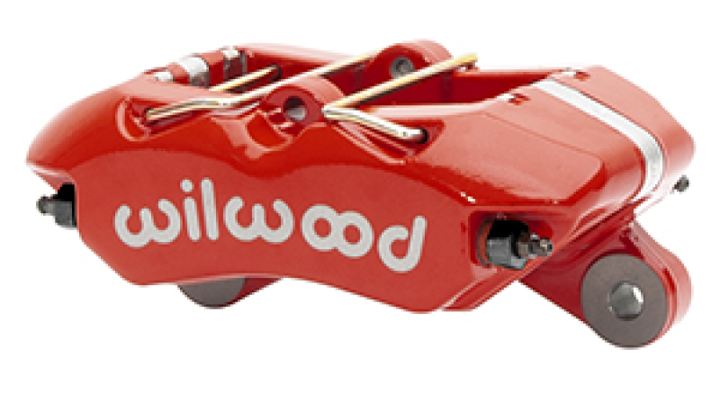 Wilwood Caliper-Forged Dynapro 5.25in Mount/ 4 - 1.98in Pistons/ .81in x 13.06in. Rotor - Red - 120-15585-RD