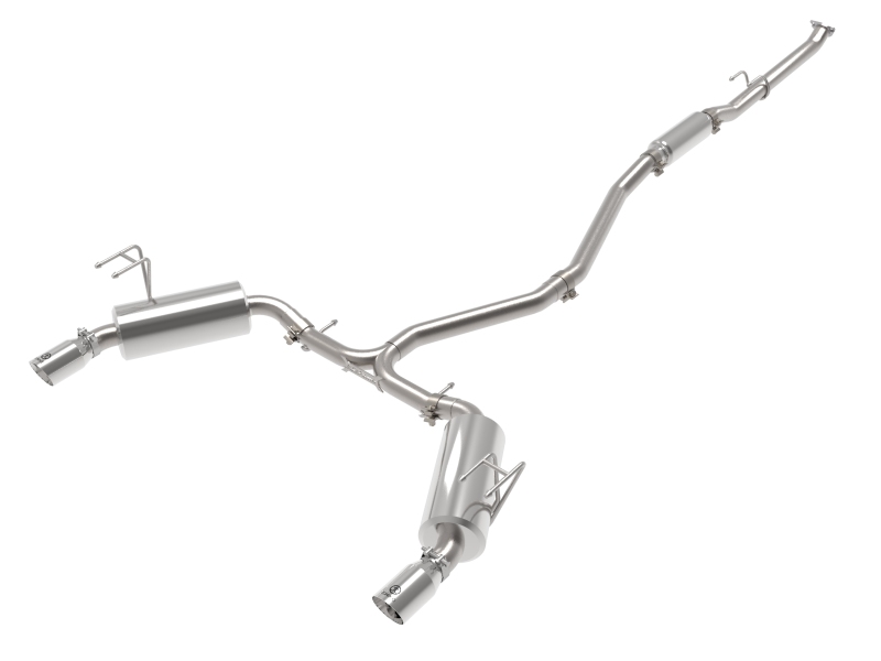 aFe POWER Takeda 2022 Honda Civic Stainless Steel Cat-Back Exhaust System w/ Polished Tip - 49-36628-P