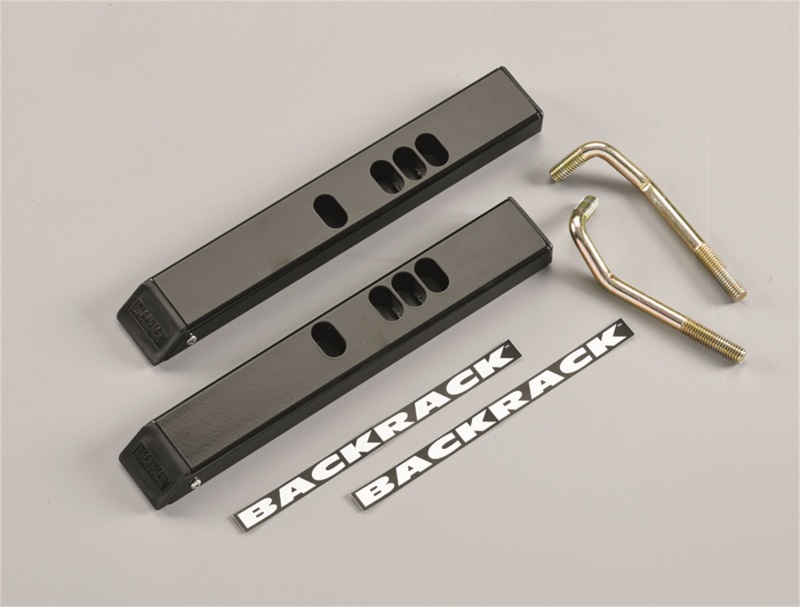 BackRack 02-18 Dodge Ram All Models except Rambox Tonneau Cover Adaptors Low Profile 1in Riser - 92517