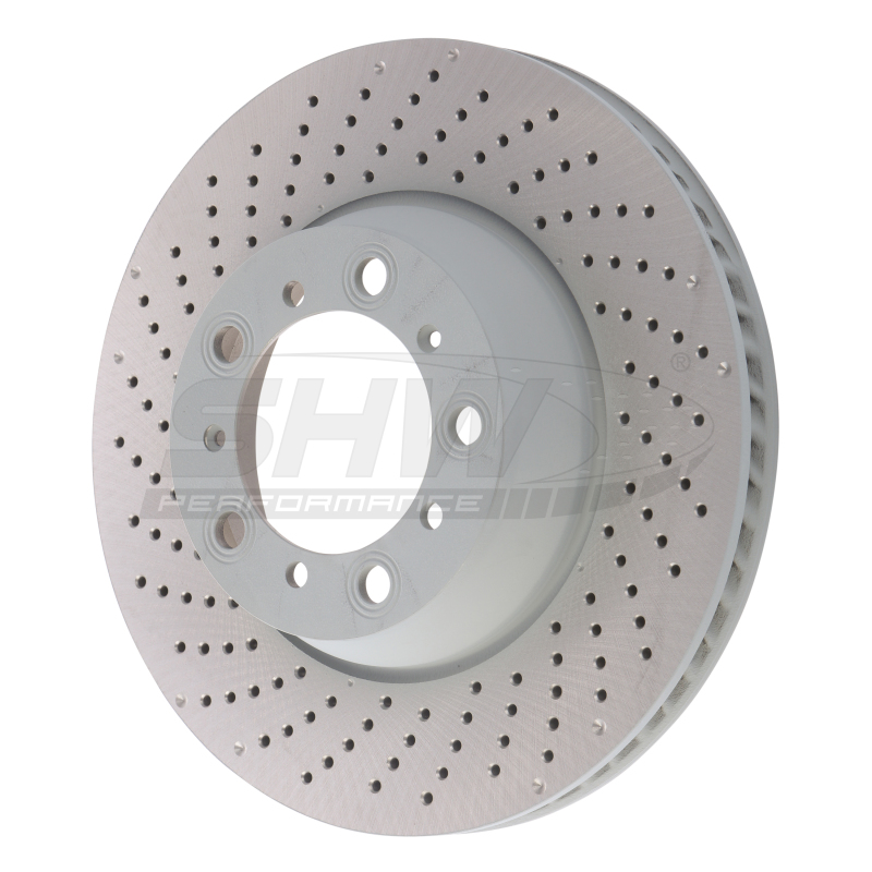 SHW 17-21 Porsche 911 Carrera 3.0L w/o Ceramic Brakes Left Rear Cross-Drilled MB Brake Rotor - PRL31524