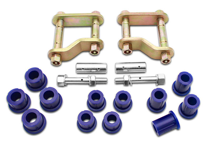 SuperPro 2005 Nissan Frontier LE Rear Greasable Shackle and Bushing Kit - KIT141SK