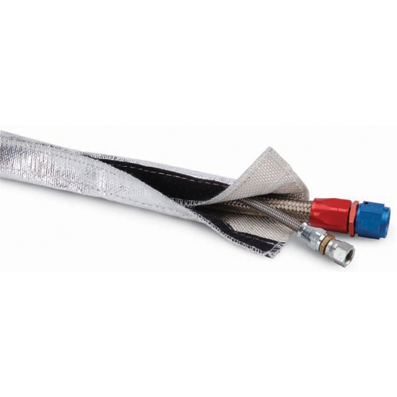 DEI Heat Shroud 1in I.D. x 3ft - Aluminized Sleeving-Hook and Loop Edge - 10405