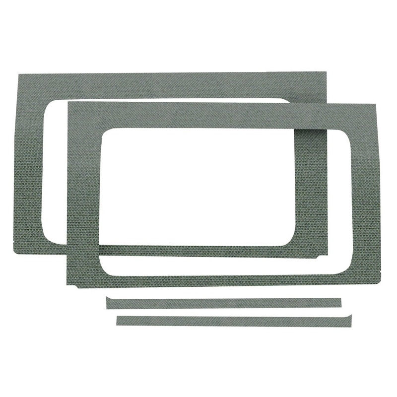 DEI 2018-Up Jeep Wrangler JL 4-Door Rear Side Window Trim Kit 4-pc - Gray - 50174