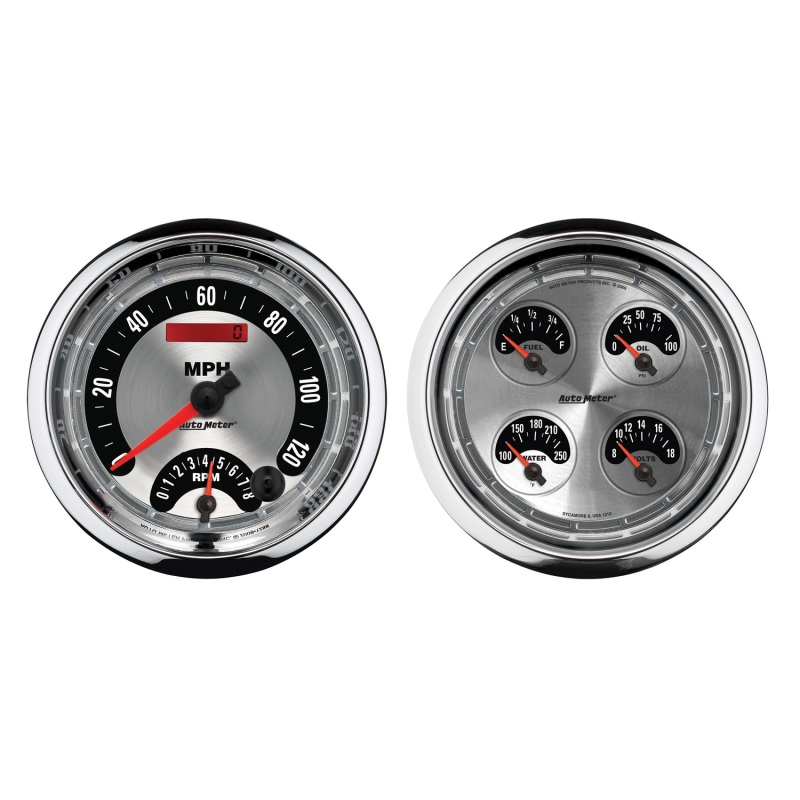 Autometer 5inch Kit Box - Tach Speedo Combo / Oil Pressure / Water Temp / Volt / Fuel Leve - 1205