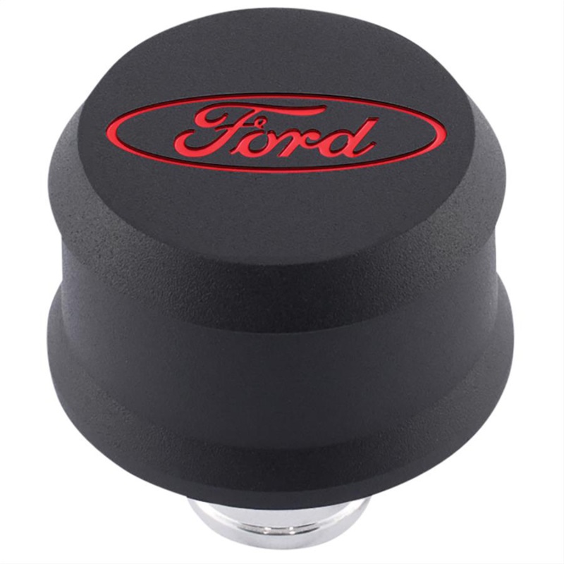 Ford Racing Slant Edge Breather - Black/Red - 302-440