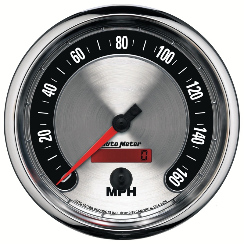 Autometer American Muscle 5in 160 MPH Electric Programmable Speedometer - 1289