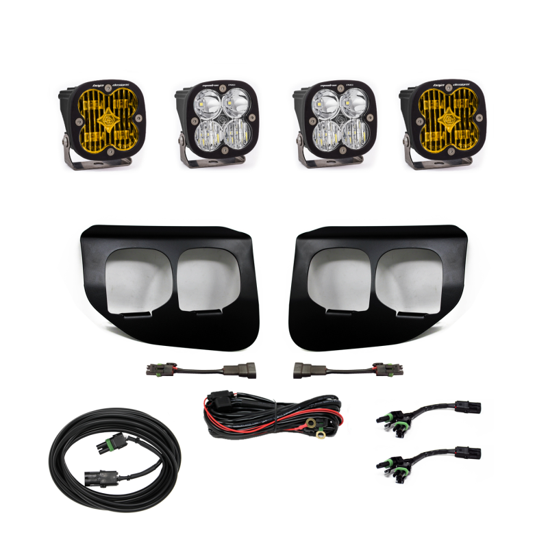 Baja Designs Ford Super Duty (20-On) Fog Lights Dual FPK Amber SAE/Pro DC Baja Designs - 447737