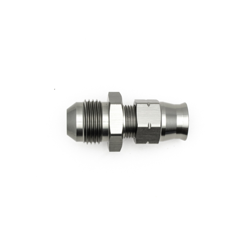 DeatschWerks 8AN ORB Male to M16 X 1.5 Metric Male (Incl O-Ring and Washer) - Anodized Matte Black - 6-02-0610-B