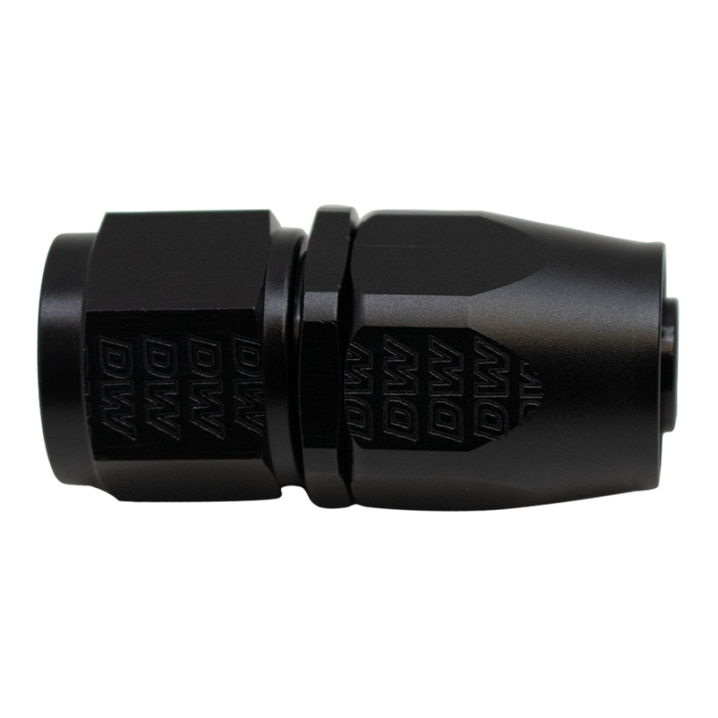 DeatschWerks 10AN Female Swivel Straight Hose End CPE - Anodized Matte Black - 6-02-0809-B