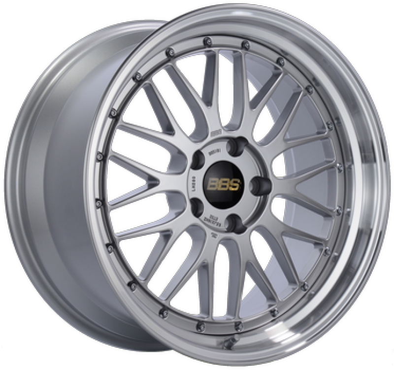 BBS LM 20x9.5 5x112 ET8 Diamond Silver Wheel 67mm PFS/Clip Required - LM460DSPK