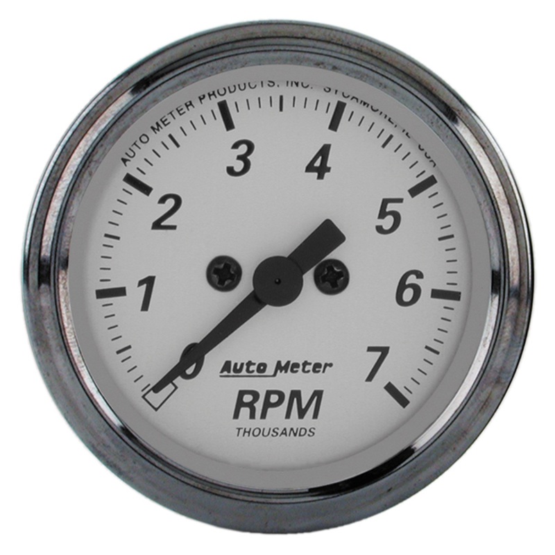 AutoMeter American Platinum 2-1/16in 7K RPM In-Dash Tachometer Gauge - 1994