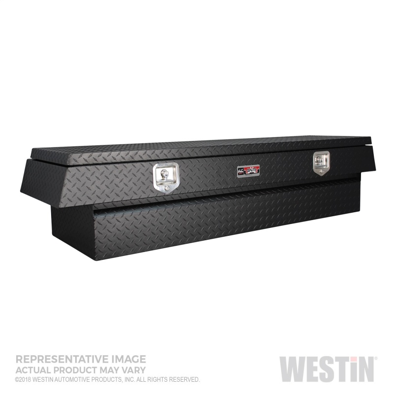 Westin/Brute High Cap 72in Stake Bed Contractor TopSider w/ Doors 72 x 20 x 24in. - Tex. Blk - 80-TB400-72-BT