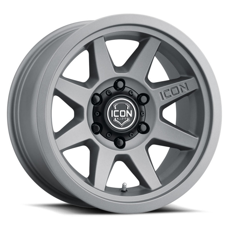 ICON Rebound 17x8.5 5x5 -6mm Offset 4.5in BS 71.5mm Bore Charcoal Wheel - 1917857345CH