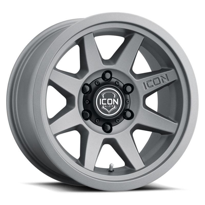 ICON Rebound 17x8.5 6x5.5 0mm Offset 4.75in BS 106.1mm Bore Charcoal Wheel - 1917858347CH
