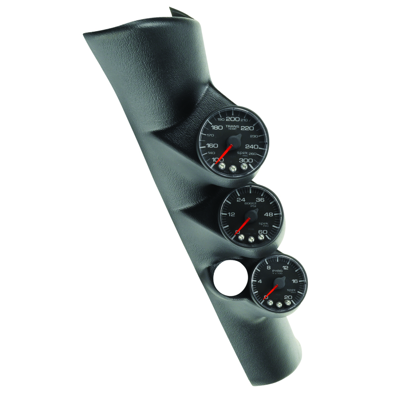 Autometer 98-02 Dodge Ram Spek-Pro Pillar Kit 0-60 PSI/0-2000F/100-300F w/ Speaker Hole - P73001