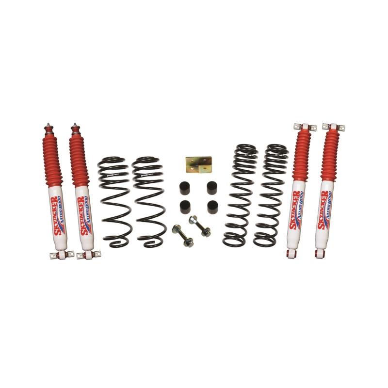 Skyjacker Jeep TJ/LJ 2.5in Dual Rate Long Travel Front & Rear Kit w/ Nitro 8000 Shocks - TJ25BPNLT