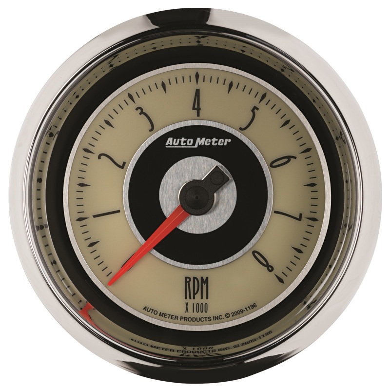 Autometer Cruiser In-Dash Tachometer 3 3/8in 8k RPM Gauge - 1196