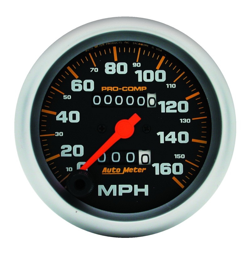 Autometer Pro-Comp Mechanical Speedometer 3 3/8in 160 mph Gauge - 5153