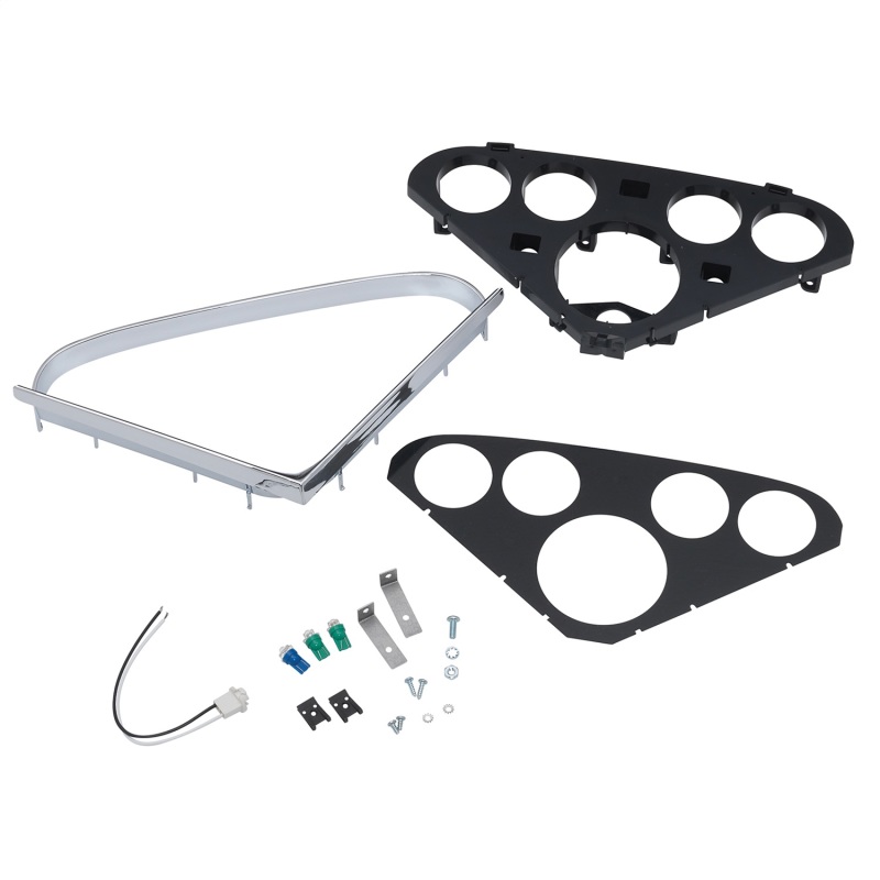 Autometer 55-59 Chevy Trucks 5-Gauge Dash Panel (Fits one 3-3/8in Tach/Speedo four 2-1/16in Gauges) - 2208