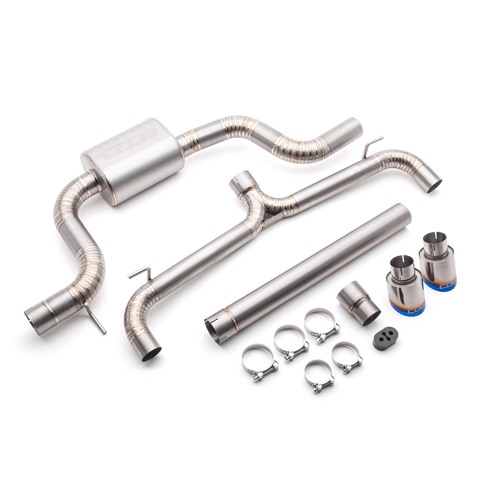 Cobb 2022 Volkswagen GTI (MK8) Titanium Cat-Back Exhaust System - 5V4160