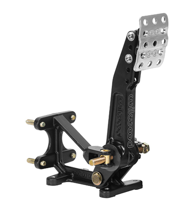 Wilwood Adjustable Balance Bar Single Brake Pedal - Floor Mount - 5.25-6:1 - 340-16376