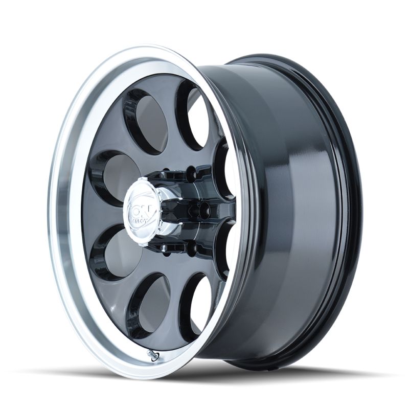 ION Type 171 15x10 / 5x120.65 BP / -38mm Offset / 83.82mm Hub Black/Machined Wheel - 171-5161B