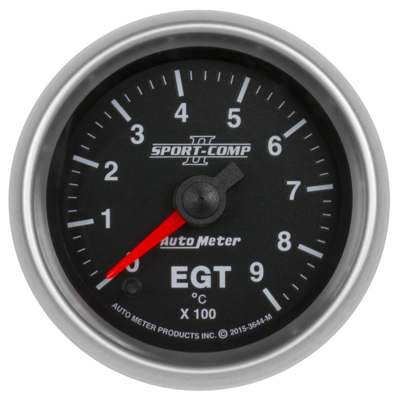 Autometer Sport-Comp II Gauge Pyrometer (Egt) 2 1/16in 900c Digital Stepper Motor Sport-Comp II - 3644-M