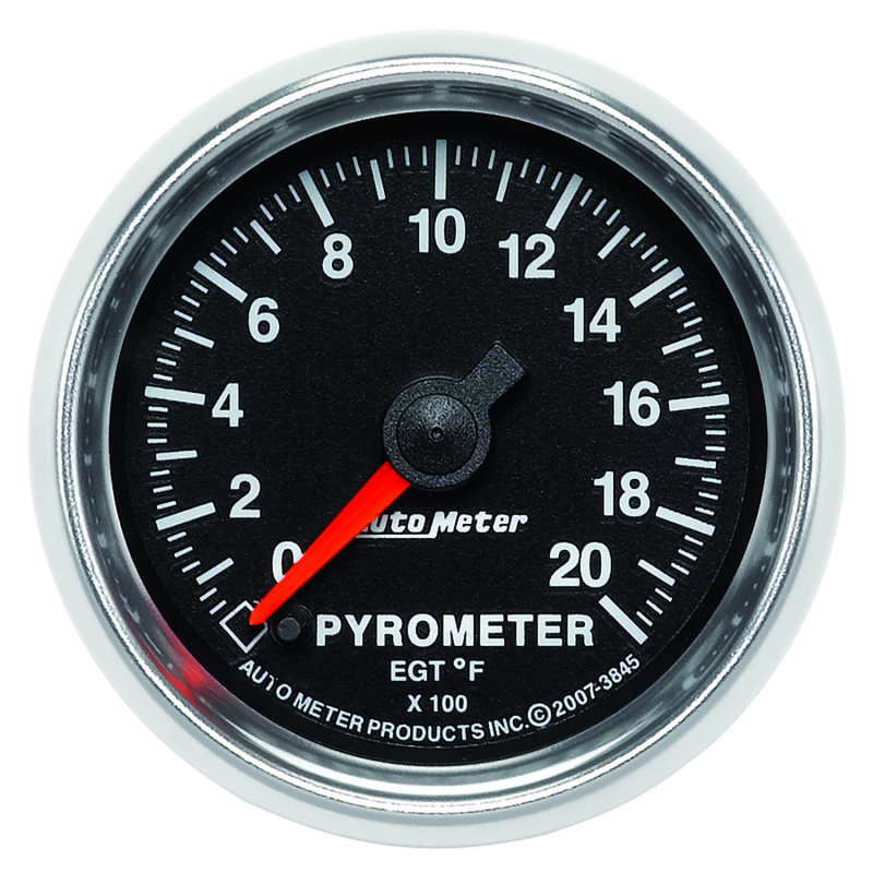 Autometer GS 0-2000 degree F Full Sweep Electronic Pyrometer Gauge - 3845