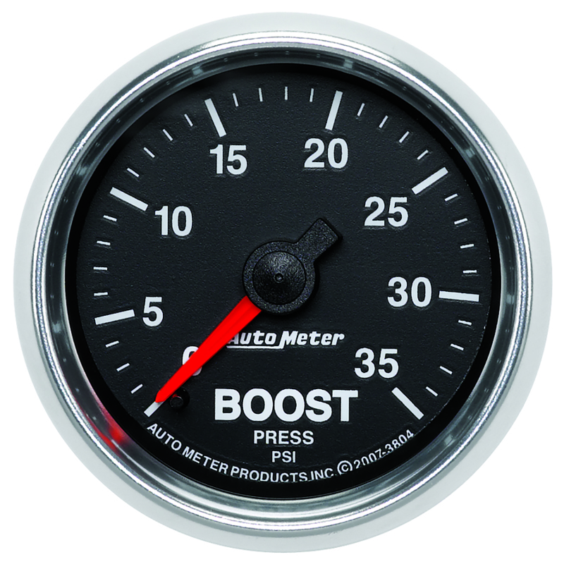 AutoMeter GS 2 1/16 inch 35PSI Mechanical Boost Gauge - 3804