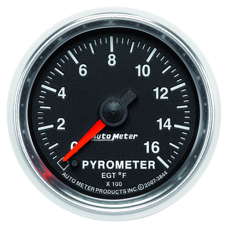 Autometer GS 0-1600 degree F Full Sweep Electronic Pyrometer Gauge - 3844