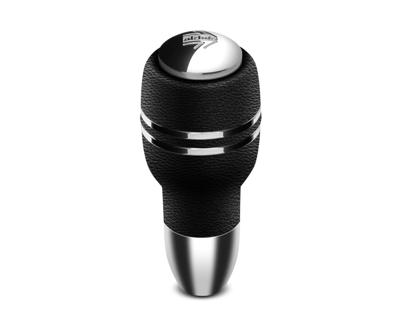 Momo Automatico Shift Knob - Black Leather, Chrome Insert - AUTOBK1