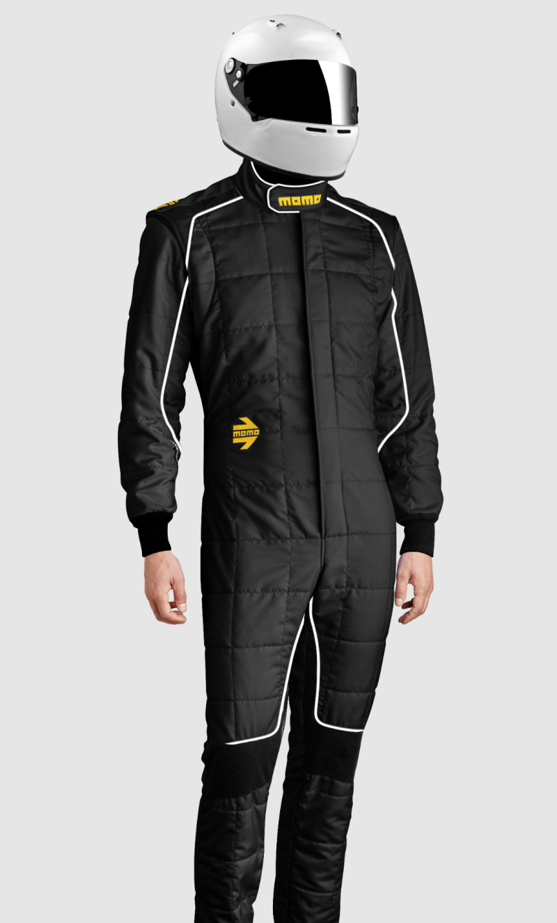 Momo Corsa Evo Driver Suits Size 52 (SFI 3.2A/5/FIA 8856-2000)-Black - TUCOEVOBLK52