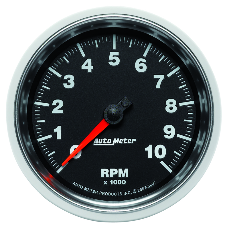 Autometer GS 3-3/8in 10000 RPM In-Dash Tachometer Gauge - 3897