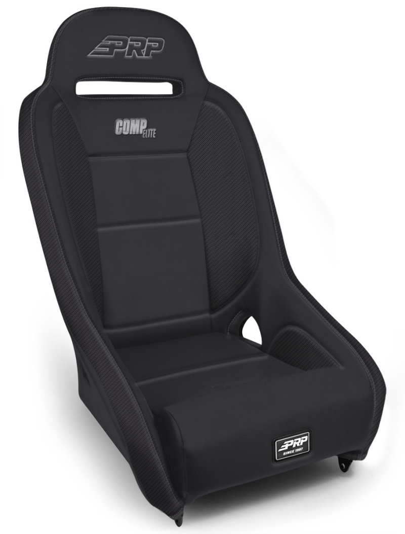 PRP Comp Elite Suspension Seat - Black Vinyl - Black - A8301-201