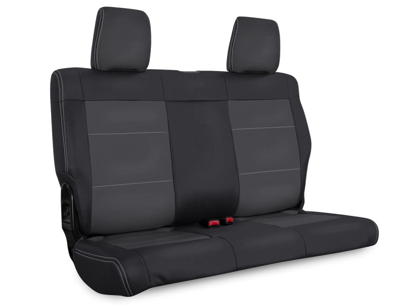 PRP 08-10 Jeep Wrangler JKU Rear Seat Cover/4 door - Black/Grey - B018-03