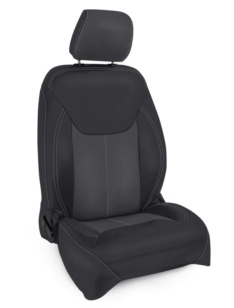 PRP 13-18 Jeep Wrangler JK Front Seat Covers/2 door or 4 door (Pair) - Black/Grey - B022-03