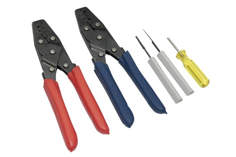 Haltech Dual Crimper Set - Inc 3 pin removal tools - HT-070300