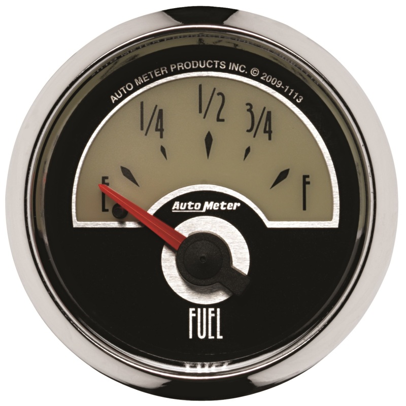 AutoMeter Gauge Fuel Level 2-1/16in. 0 Ohm(e) to 90 Ohm(f) Elec Cruiser - 1113