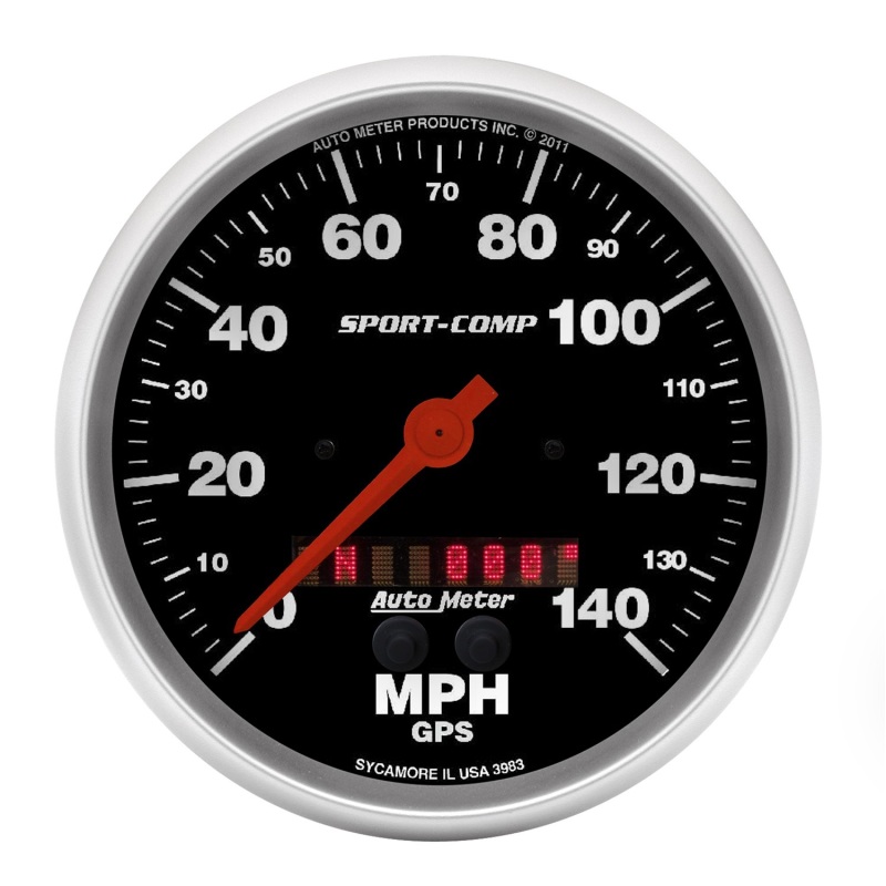 AutoMeter Gauge Speedometer 5in. 140MPH Gps Sport-Comp - 3983