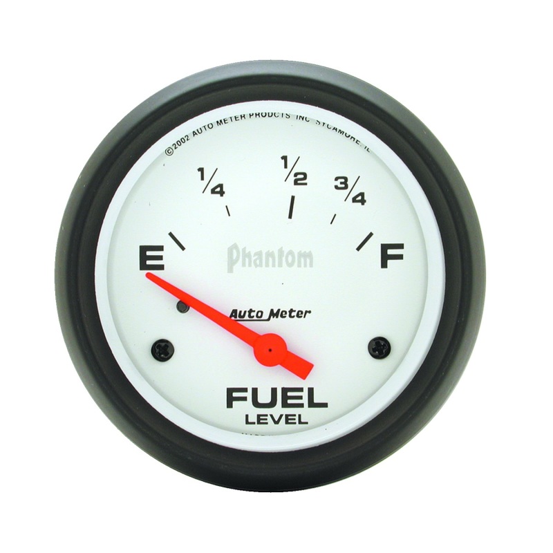 AutoMeter Gauge Fuel Level 2-5/8in. 73 Ohm(e) to 10 Ohm(f) Elec Phantom - 5815