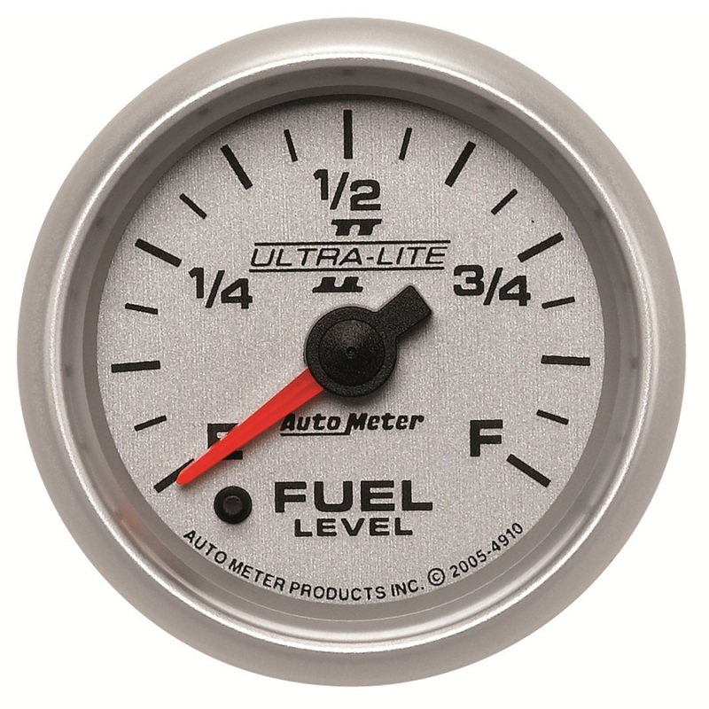Autometer Ultra-Lite II 2-1/16in 0-280 Ohm Programmable Fuel Level Gauge - 4910