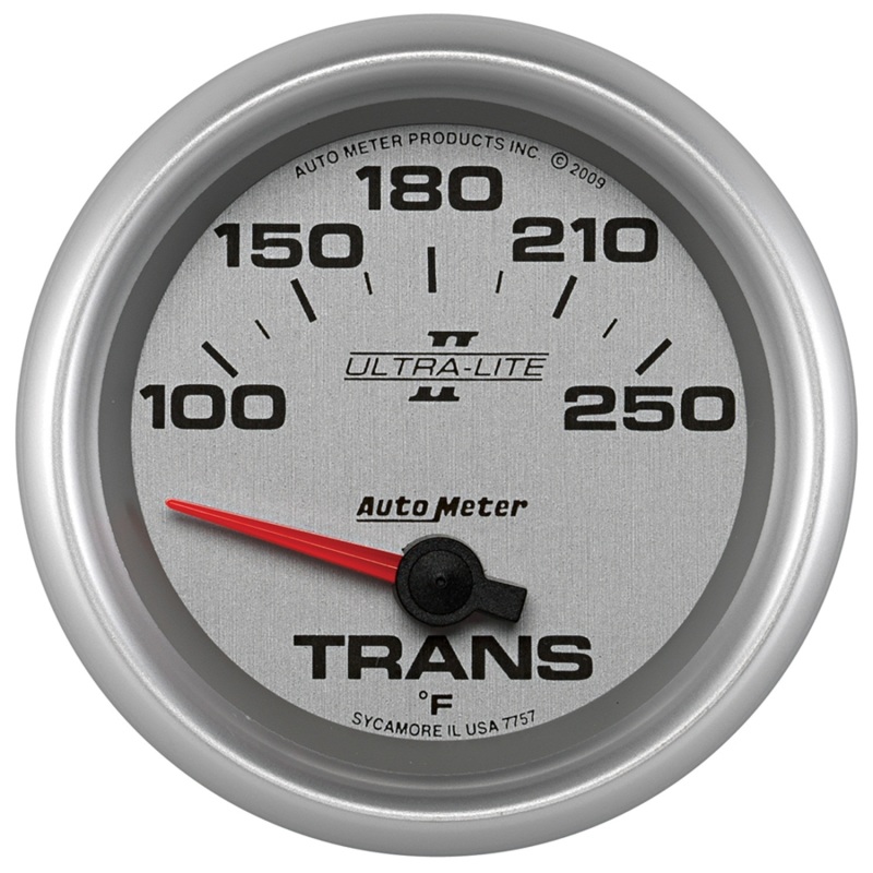 AutoMeter Gauge Transmission Temp 2-5/8in. 100-250 Deg. F Electric Ultra-Lite II - 7757