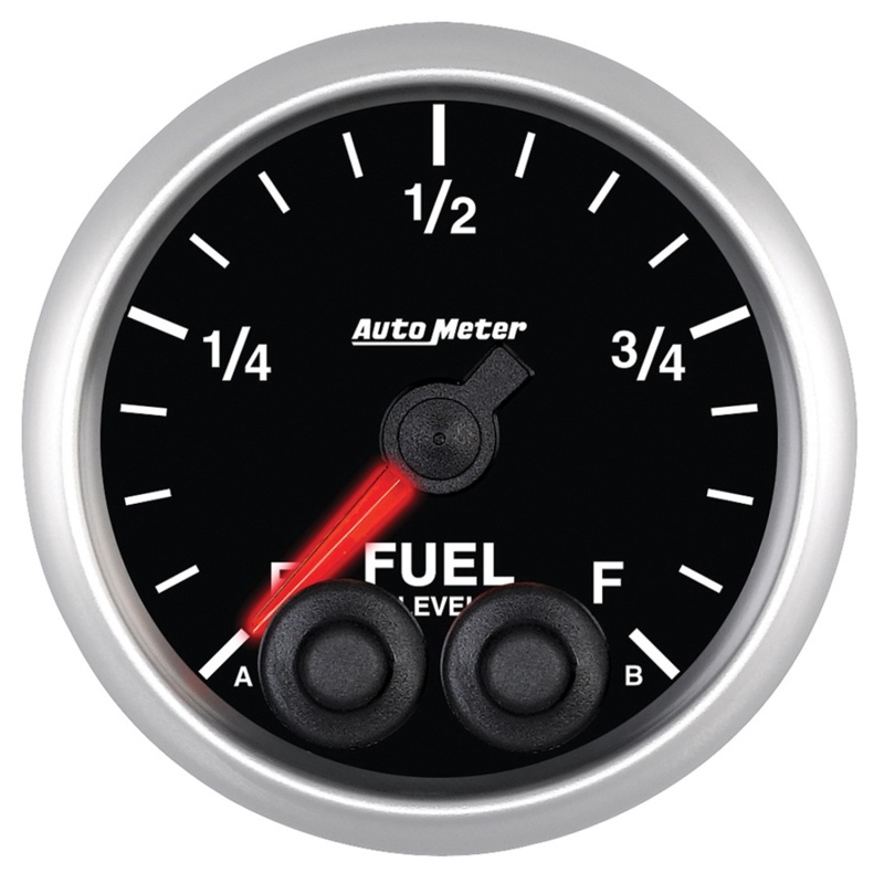 Autometer Elite 52mm 0-280 ohm Full Sweep Electronic Fuel Level Programmable Empty-Full Gauge - 5609