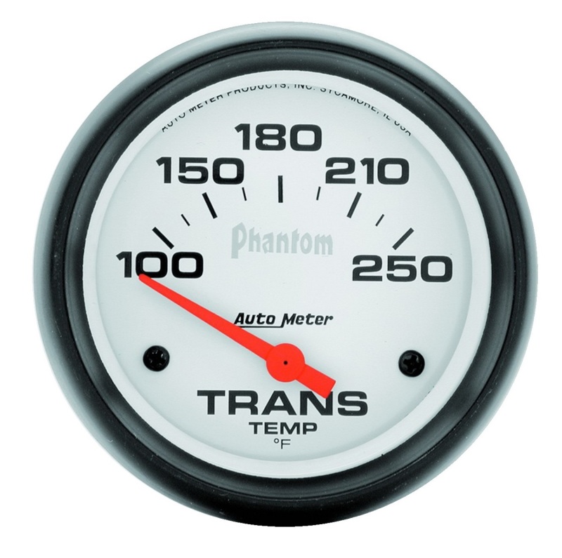 Autometer Phantom 2-5/8in 100-250 Degree F Electric Transmission Temp Gauge - 5857