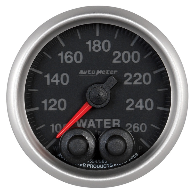 Autometer Elite 52mm 100-260 Degress F Water Temperature Peak and Warn Gauge w/ Electonic Control - 5654