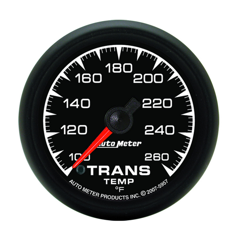 Autometer ES 52.4mm Full Sweep Electronic 100-260 Degree F Transmission Temprature Gauge - 5957