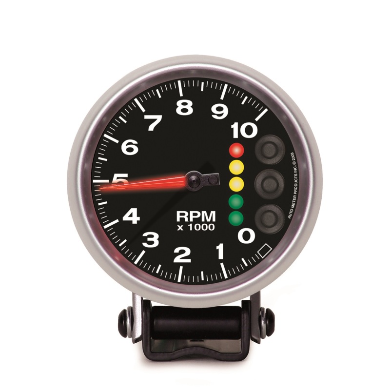 Autometer Elite 3 3/4inch 10K RPM Tachometer w/ Pit Road Speed Lights and Peak Memory - 6606-05705