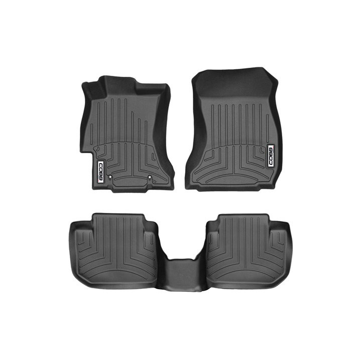COBB 2022+ Subaru WRX Front and Rear FloorLiner by WeatherTech - Black - WT4417431-4411072